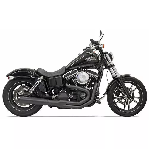 Bassani Road Rage B1 Power Exhaust for 1991-2017 Harley Dyna FXD/FXDWG - Black