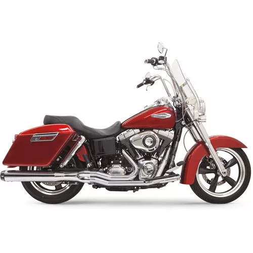 Bassani Road Rage Exhaust for 2012-2016 Harley Dyna Switchback - Chrome
