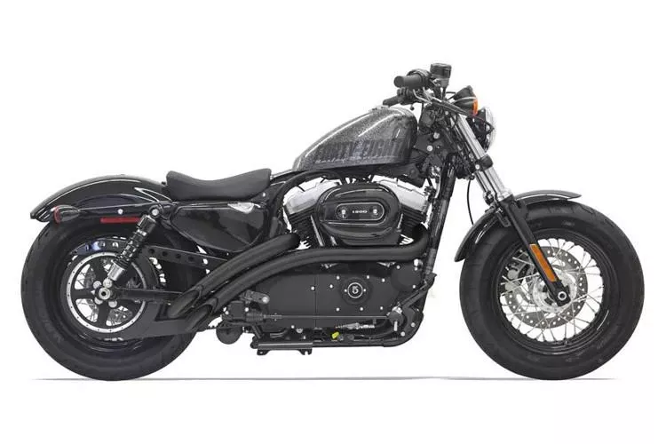 Bassani Sweeper Radius Exhaust for '14-22 Sportster Models - Black
