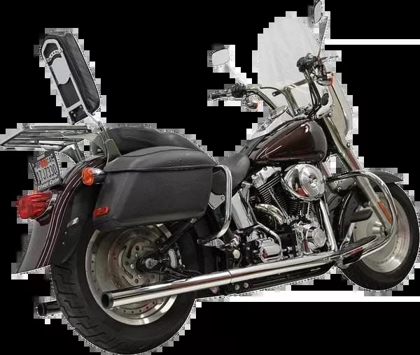 Bassani Xhaust 2-Into-2 True Dual Drag Pipe Exhaust System – Chrome – Twin Cam – Softail