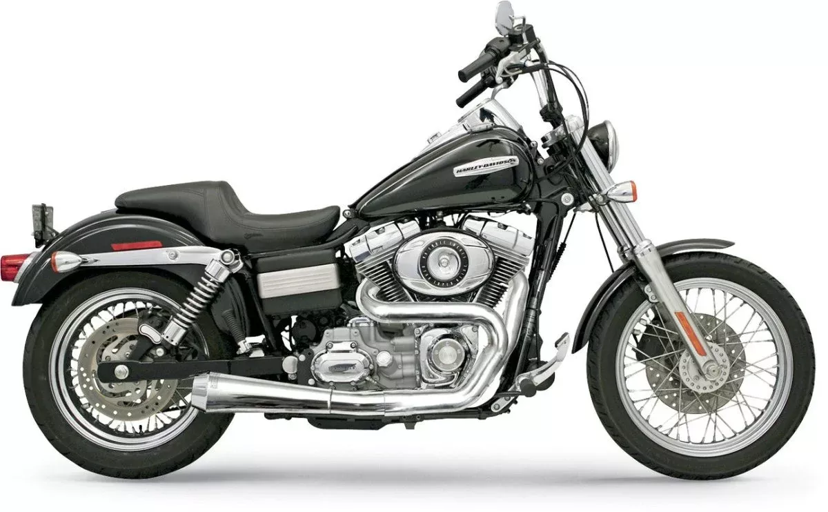 Bassani Xhaust 91-17 Dyna Road Rage 2:1 FS With HS Chrome
