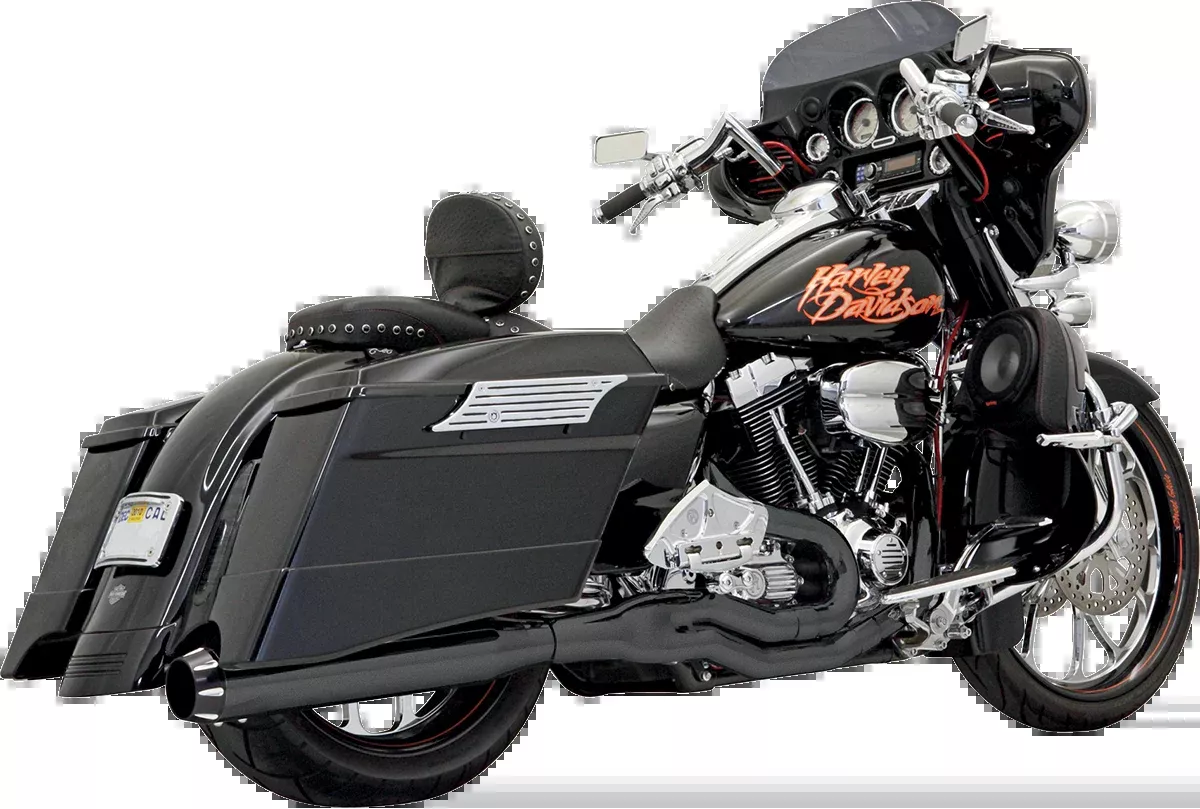 Bassani Xhaust B1 2:1 Exhaust - Black - FLH-777B