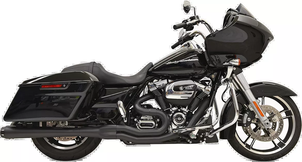 Bassani Xhaust B4 2:1 Exhaust - Black - Megaphone - 1F51RB
