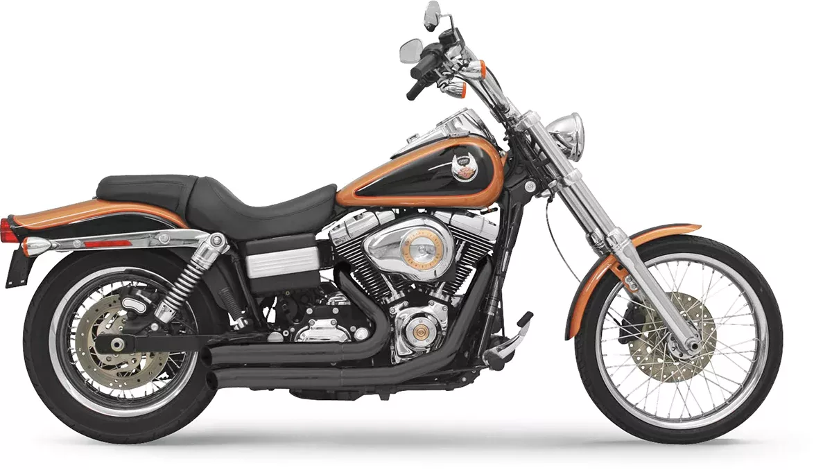 Bassani Xhaust FireSweep Exhaust - Black - FXD - 13123D