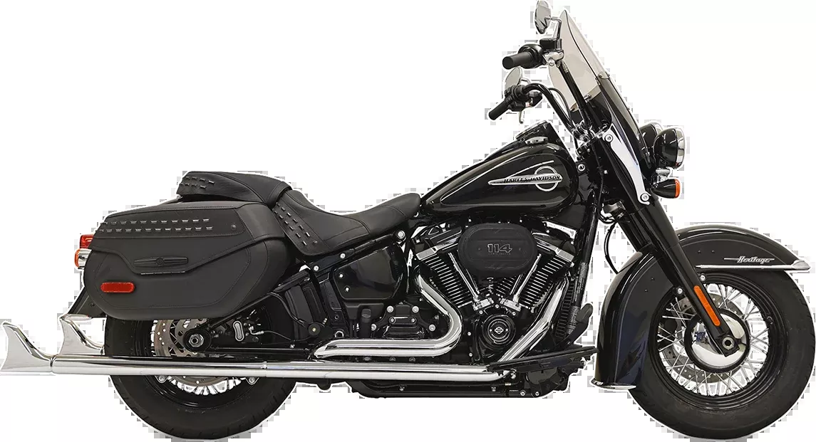 Bassani Xhaust Fishtail Exhaust with Baffle - 33" - 1S96E-33