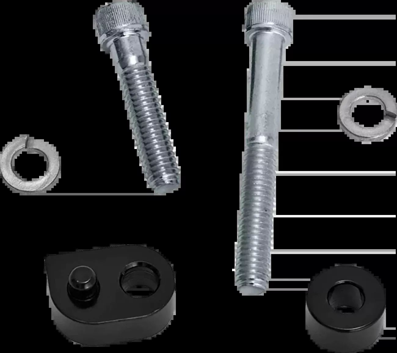 Bassani Xhaust Floorboard Spacer Kit - 1/2" - CVO Touring - 09-0121