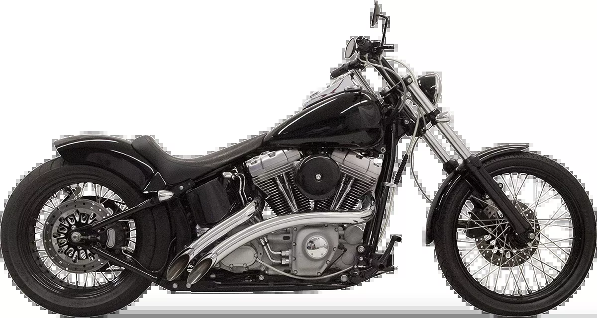 Bassani Xhaust Radial Sweepers Exhaust System - Chrome - 1SD1F