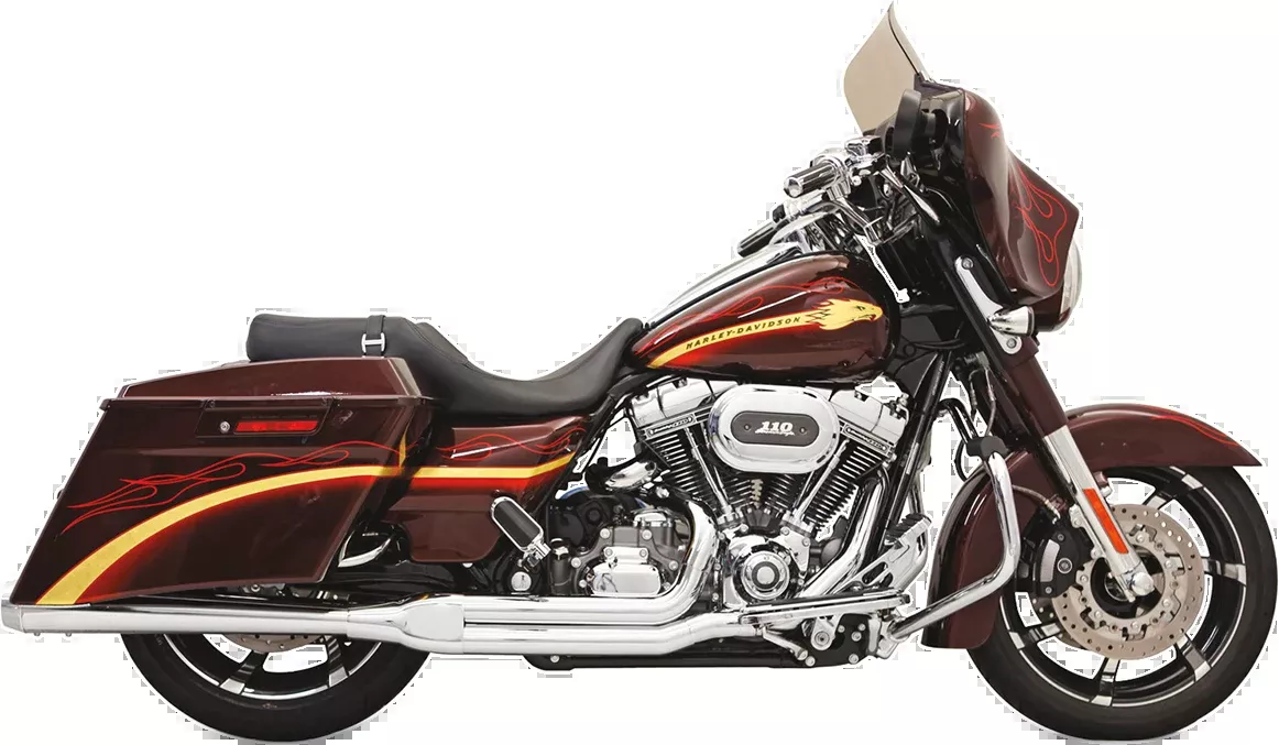 Bassani Xhaust Road Rage 2:1 Exhaust - Chrome - FLH-737