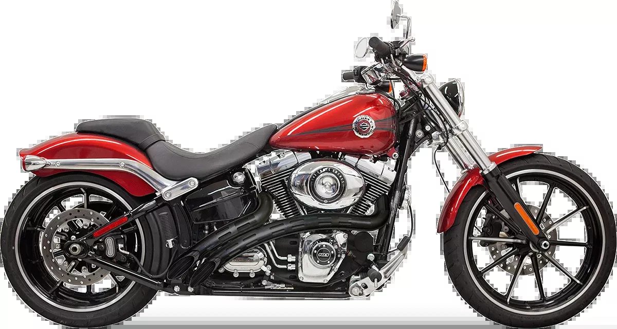Bassani Xhaust Sweeper Exhaust - Black/Black - 1SD2FBB