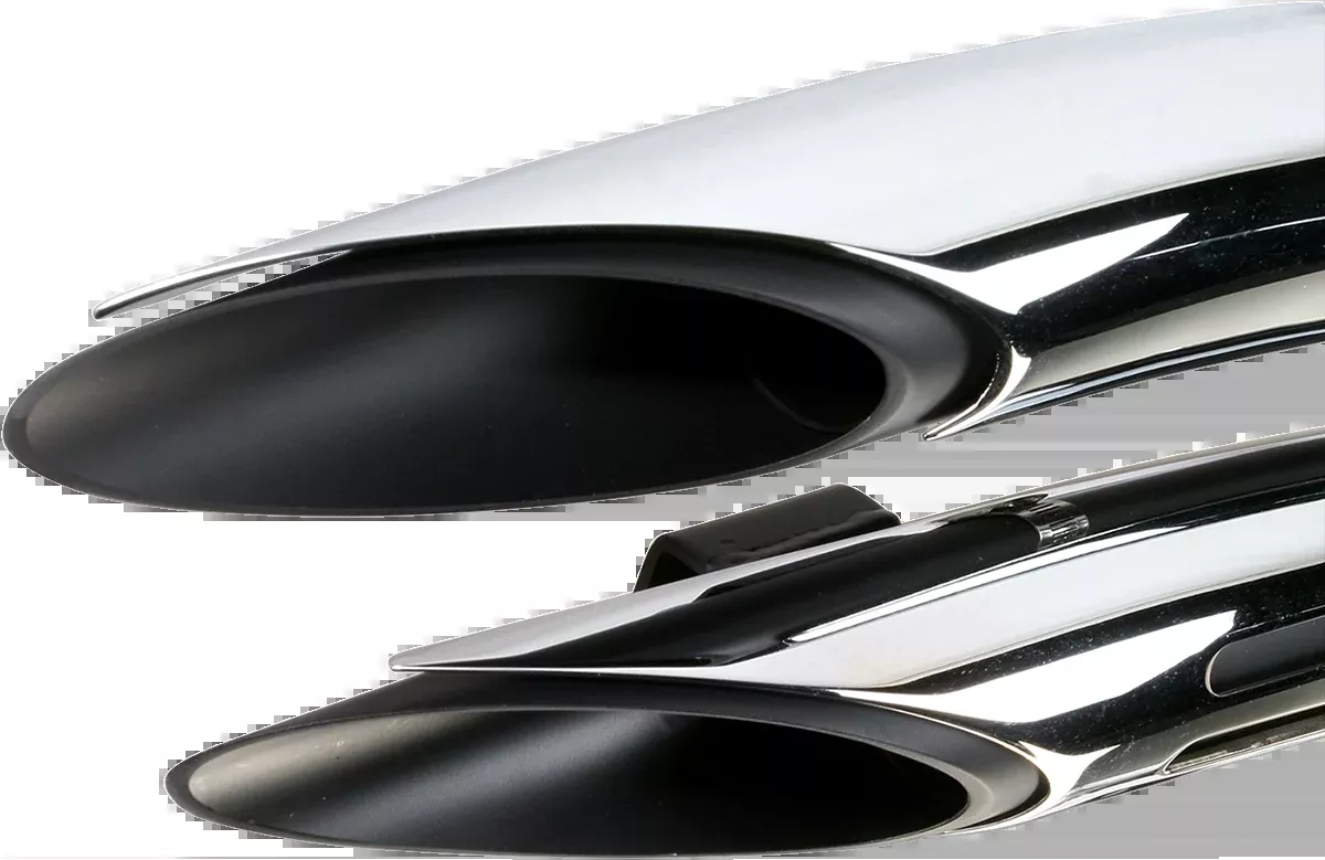Bassani Xhaust Sweeper Exhaust - Black/Chrome - 1SD2F