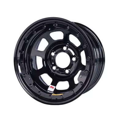 Bassett 15x8 IMCA B/Lock Wheel Black D-Hole 5x5 2in 58D52ILK