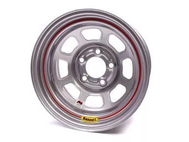 Bassett 15X8 IMCA Wheel D-Hole Silver 5x4.75 58DC4IS