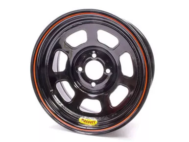 Bassett Wheel 14x7 D-Hole 4x4.25 in 4in bs Black 47SP4