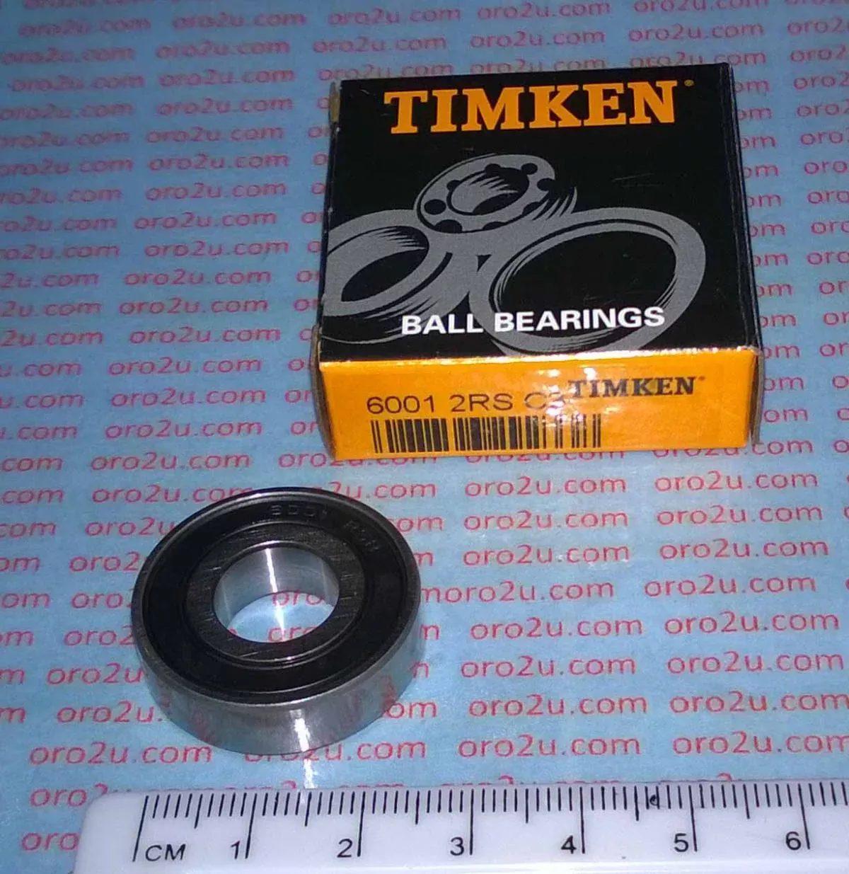 BEARING 6001 2RS C3 TIMKEN 12x28x8 SIZE SEALED EACH