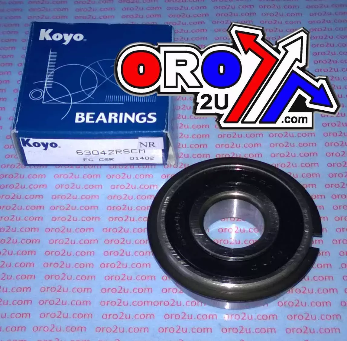 BEARING 6304 2RS NR KOYO 20x52x15 SIZE SEALED DEEP GROVED SNAP RING W/RING EACH