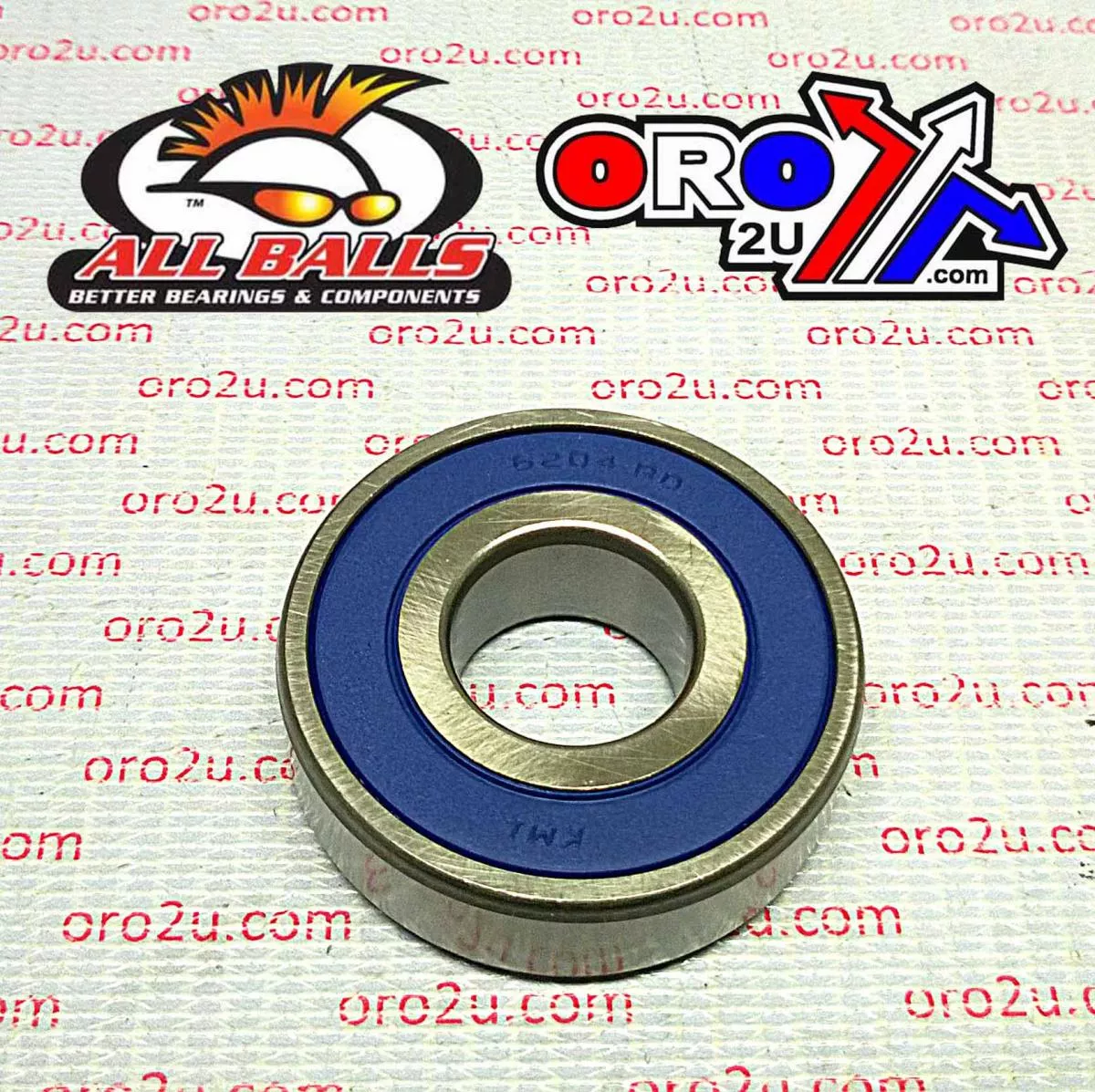 BEARING HD CUSTOM WHEEL, ALLBALLS 6204-2RS-3/4 19.05x47x14