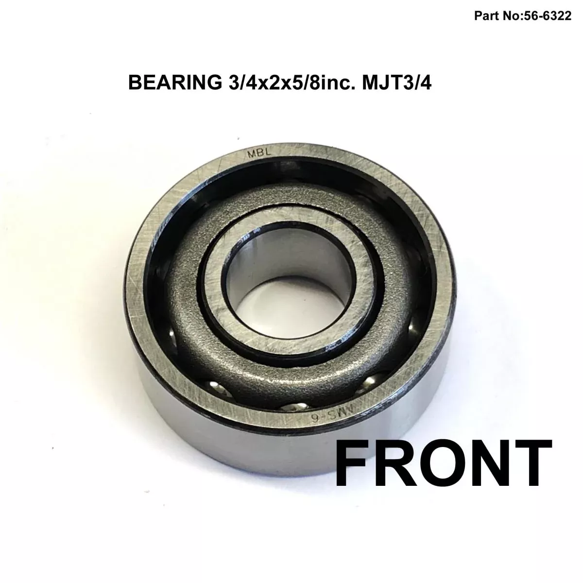 BEARING MJ3/4 DIRT RACING OPEN 3/4x2x11/16inc 19.05x50.80x17.46mm ROLLER TYPE EACH