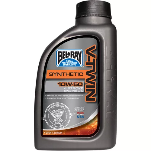 Bel-Ray V-Twin Synthetic 10W50 Motor Oil - 1 Liter