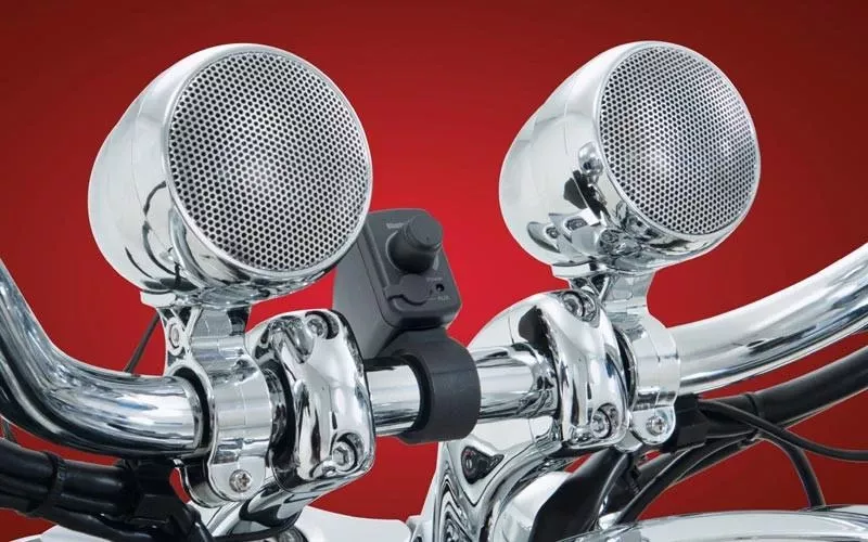 Big Bike Parts Waterproof Bluetooth Stereo System - Chrome