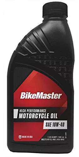 BikeMaster Performance Oil Conventional 10W40 1 qt Single Bottle
