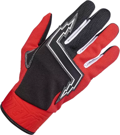 Biltwell Baja Gloves - Red/Black