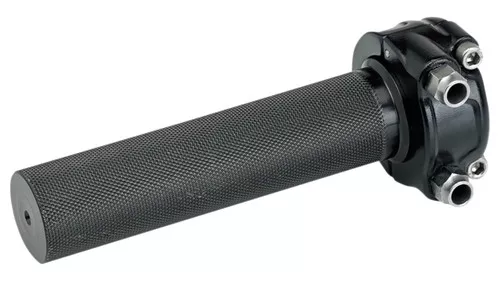 Biltwell Cast Whiskey Throttle 1" Dual Cable Black (6602-201-01)