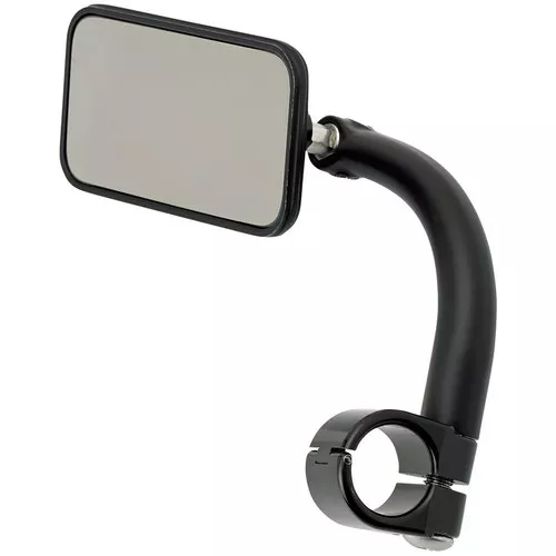 Biltwell Utility Mirror Rectangle Clamp-On - 1" Black