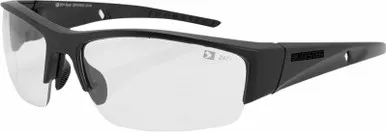 Bobster Ryval Sunglasses Black W/Clear Lens - ERYV002C