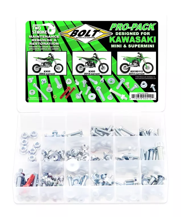 Bolt Hardware Pro Pack Kawasaki KX65 / KX85 / KX110 / KX112 2002-2024