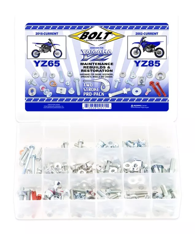 Bolt Hardware Pro Pack Yamaha YZ65 / YZ85 2002-2027