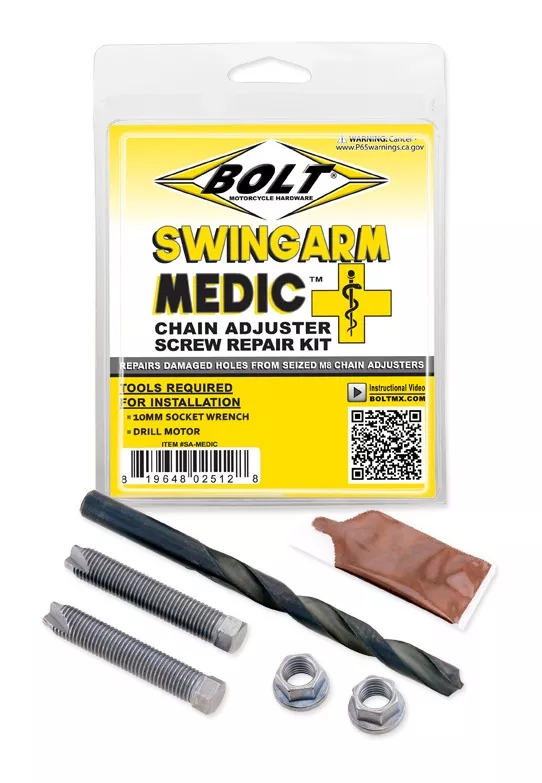 Bolt Hardware Swingarm Medic Chain Adjuster Repair Kit