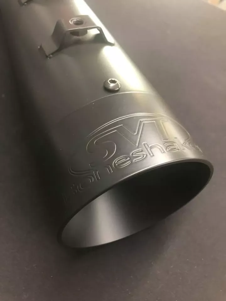 Boneshaker GEN 4 Slip On Mufflers for '17-Up Harley Davidson Touring Models (Select Finish)