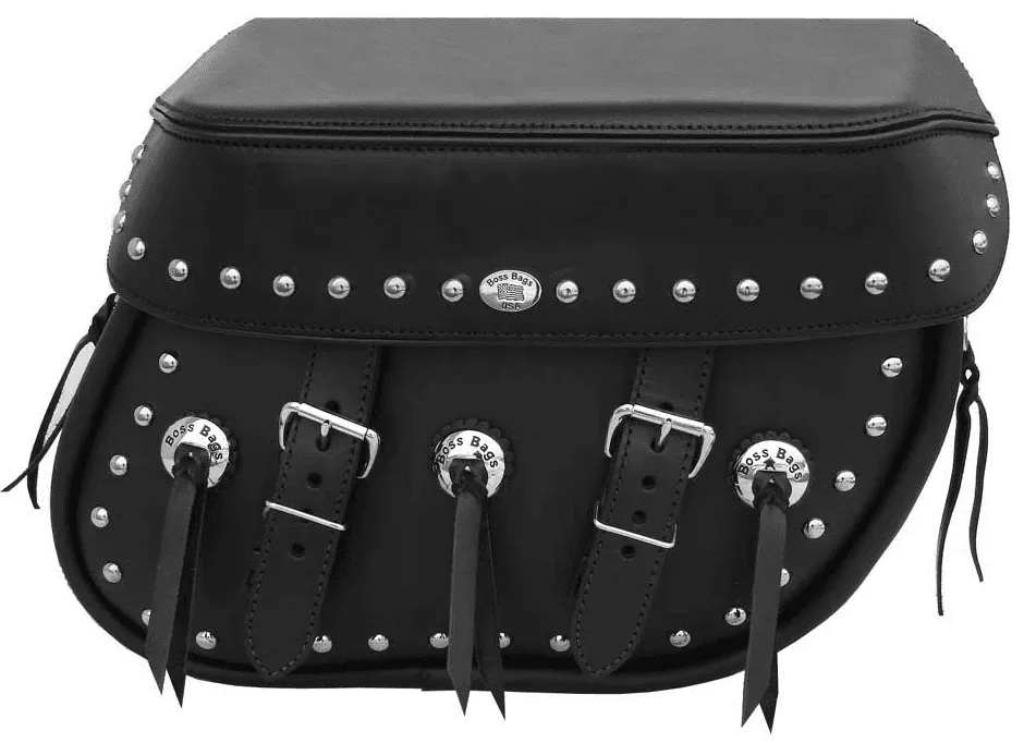 Boss Bags #38 Model Studded on Bag Body and Lid w/ Conchos on Body