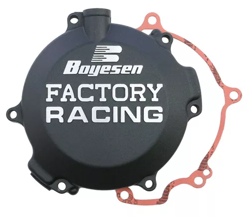 Boyesen Factory Black Aluminum Clutch Cover (CC-10B)