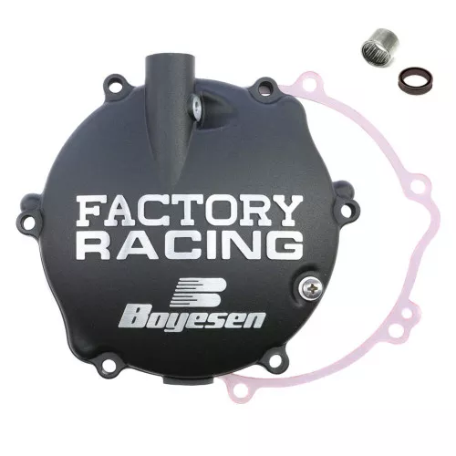 Boyesen Factory Clutch Cover - Black - Yamaha YZ125 1994-2004 (CC-31B)
