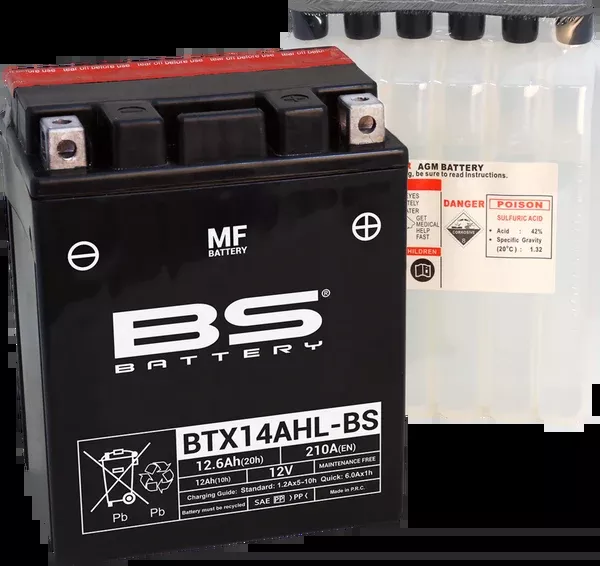 BS Battery Battery – BTX14AHL-BS (YTX)