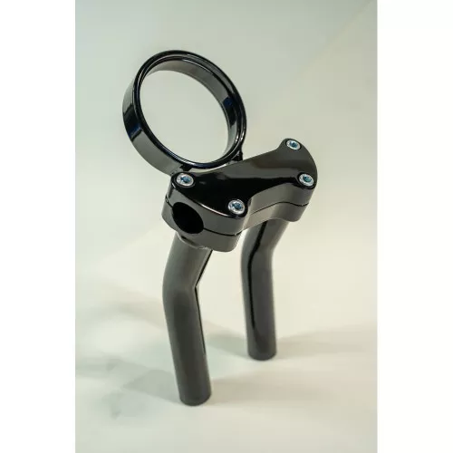 Bung King Handlebar Riser with Adjustable Gauge Mount for Harley Low Rider S/ST