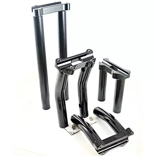 Bung King One Piece Custom Lower Handlebar Riser for Harley - Made to Order