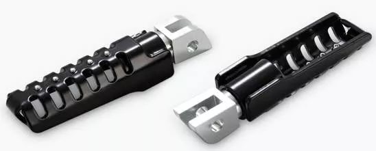 Burly Brand B13-1002B Razorback Front Rear Foot Pegs Harley Clevis Universal