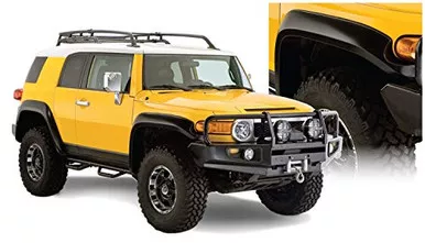 Bushwacker 31924-02 Extend A Fender Flare Smooth Black for 07-14 FJ Cruiser