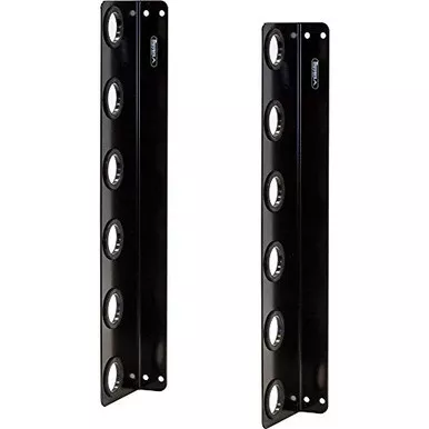 Buyers LT37 Horizontal Hand Tool Rack for Landscape Trucks and Trailers, Black