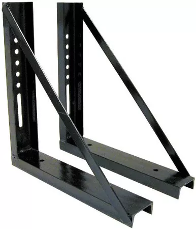 Buyers Products 1701005B Bolted Black Structural Steel Mounting Brackets, 18in