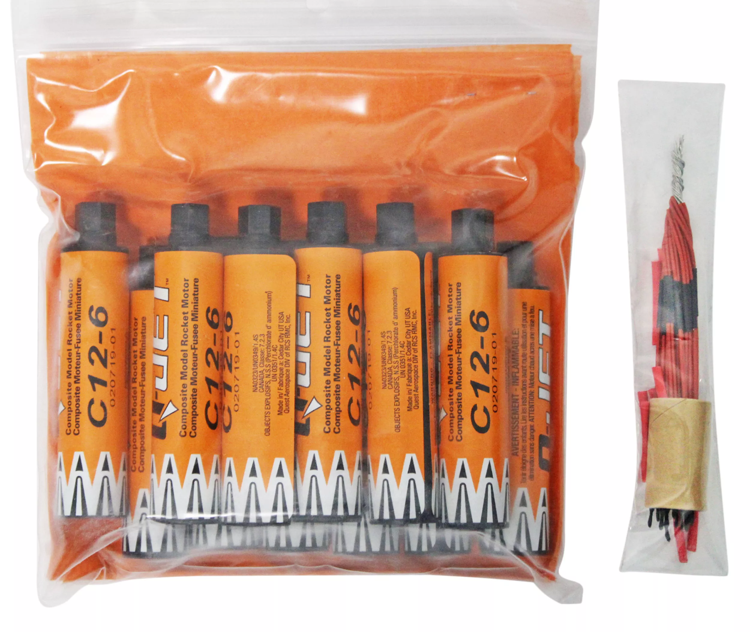 C12-6 Rocket Motor Value Pack (12 Motors, Wadding & Initiators)