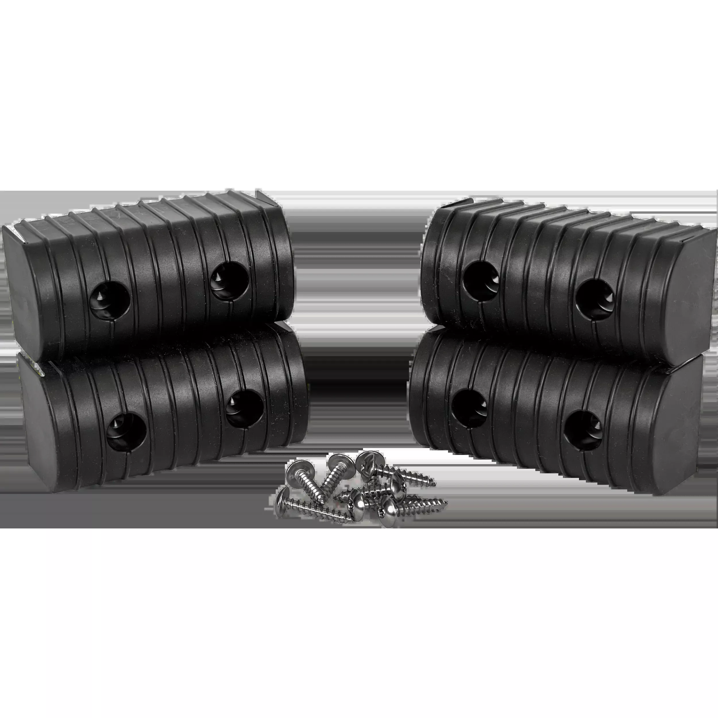 Caliber Bunkwrap End Cap Acc. 2X4 Black 4 Pk. W/ Hardware Kit 23051-BK