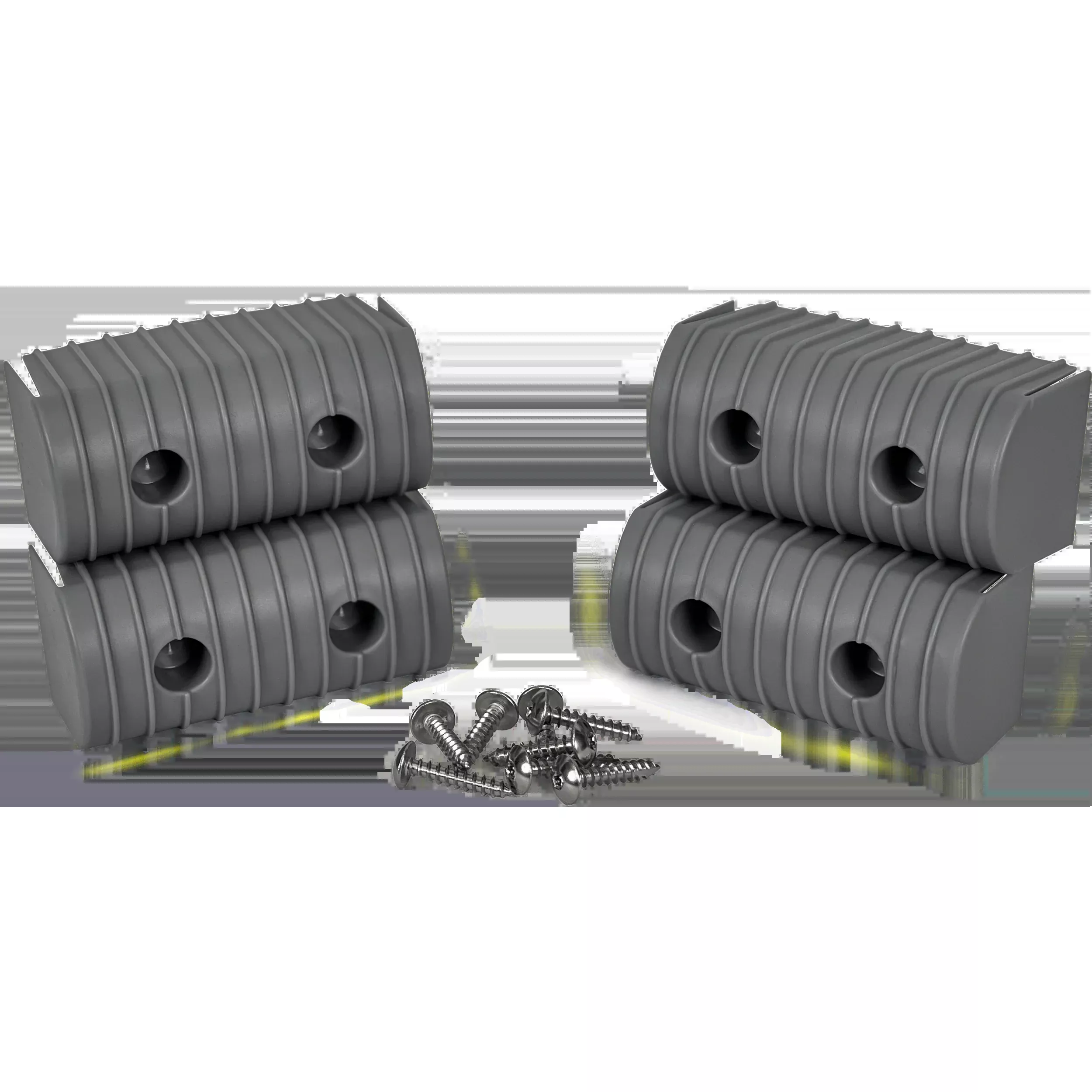 Caliber Bunkwrap End Cap Acc. 2X4 Grey 4 Pk. W/ Hardware Kit 23051
