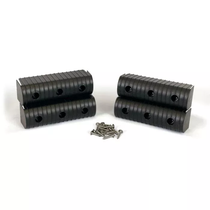 Caliber Bunkwrap End Cap Acc. Kit – 2X6 – Black – 4 Pk. W/ Hardware 23053-BK