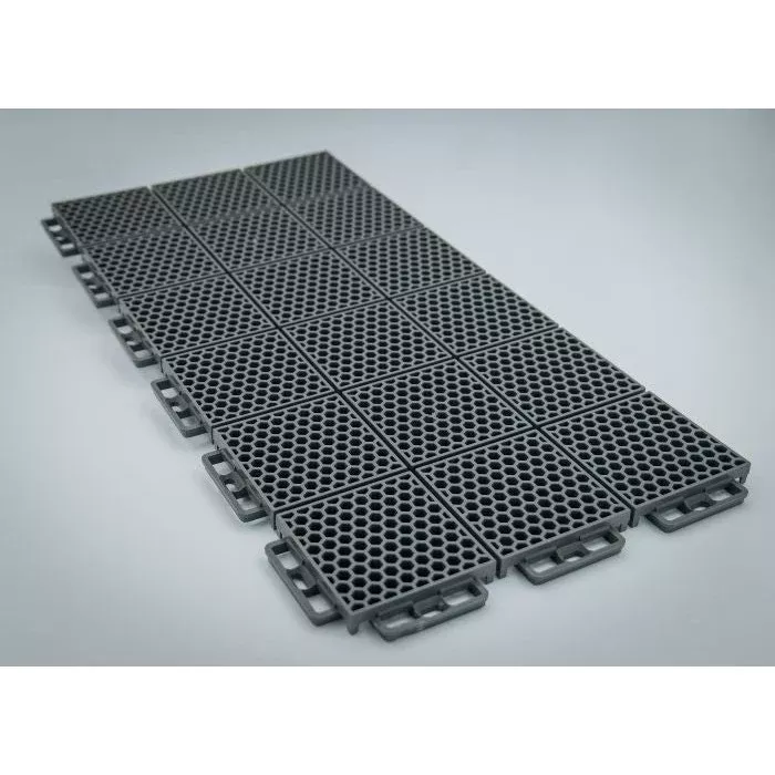 Caliber Protech Smooth Grey Flooring 24 Pieces 13612-3