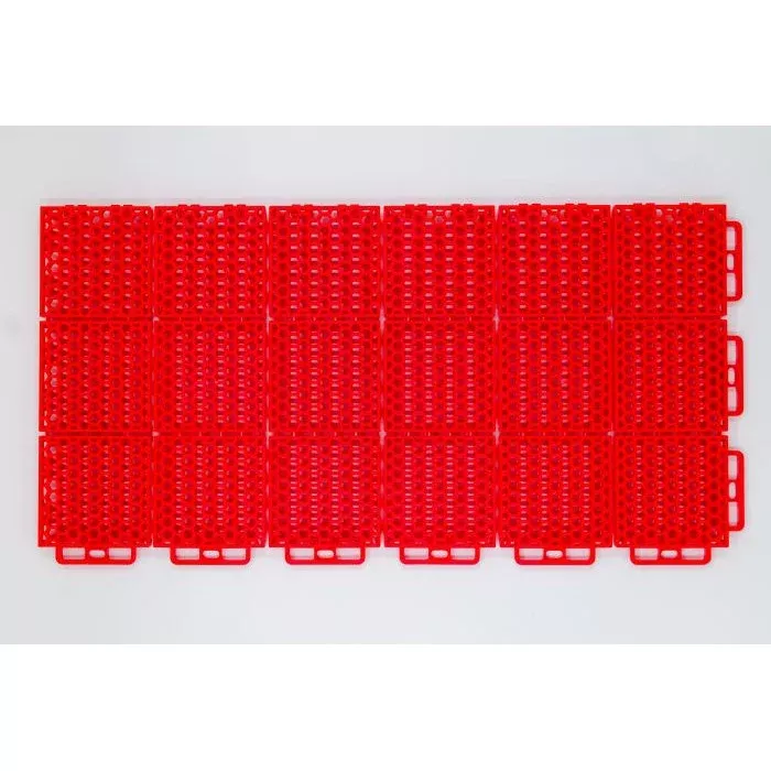 Caliber Protech Smooth Red Flooring 8 Pieces 13610-2