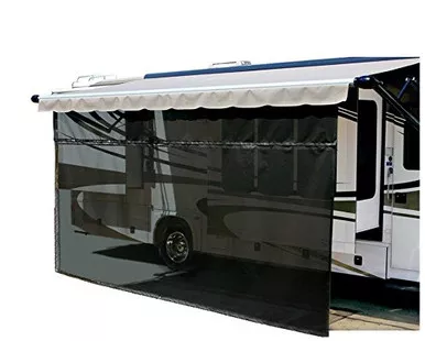 Carefree of Colorado 701509 Black 15' x 9' Drop RV Awning EZ ZipBlocker