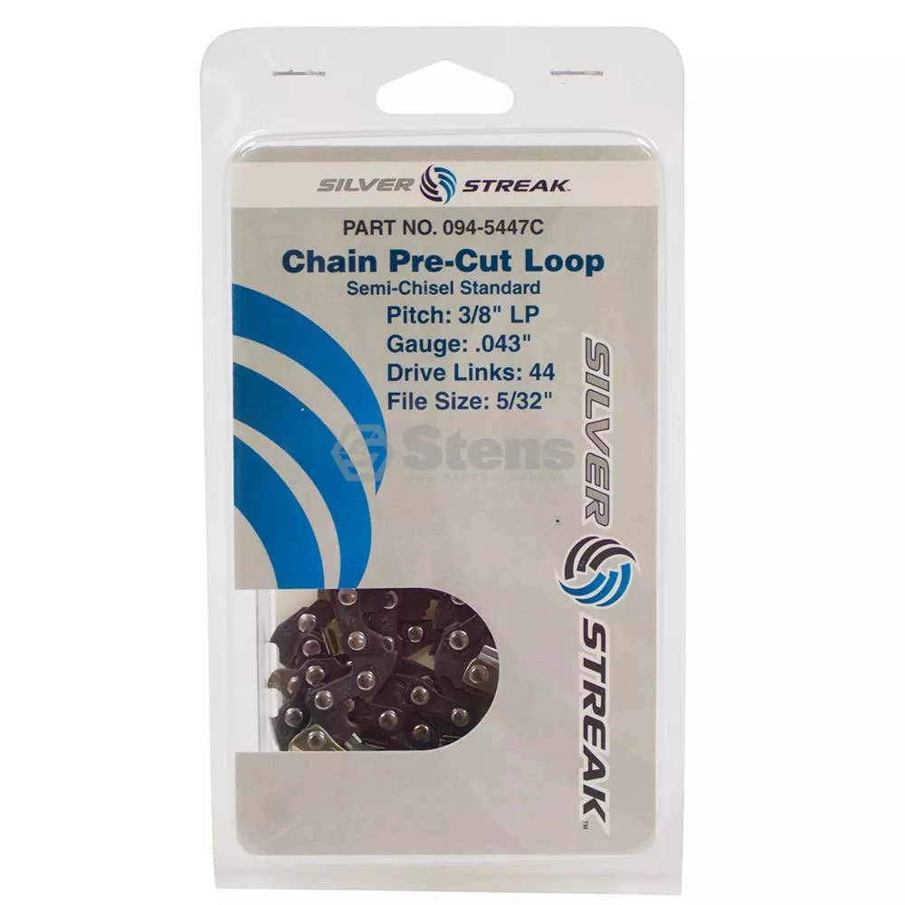 Chain Loop Clamshell 44 DL - 3/8'' LP, .043 S-Chisel Standard